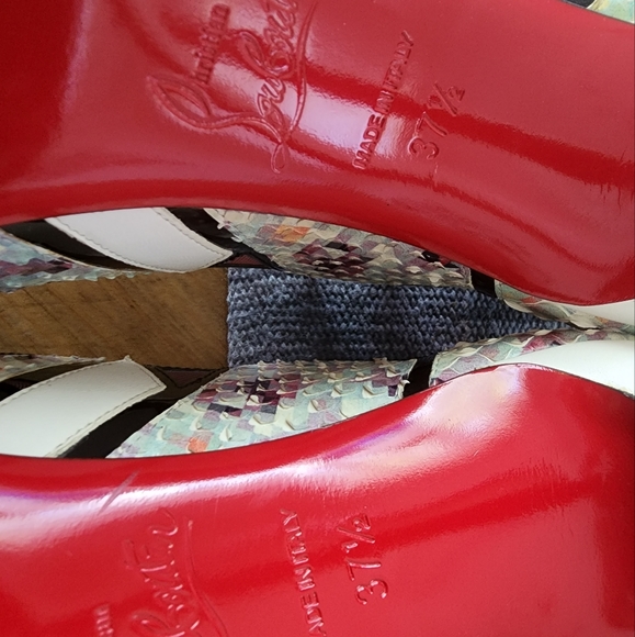 Christian Louboutin Explorete Multicolor Python Razor Edge Pump 100mm - Picture 6 of 6